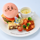 Pictured is a Kirby hamburger and meal.